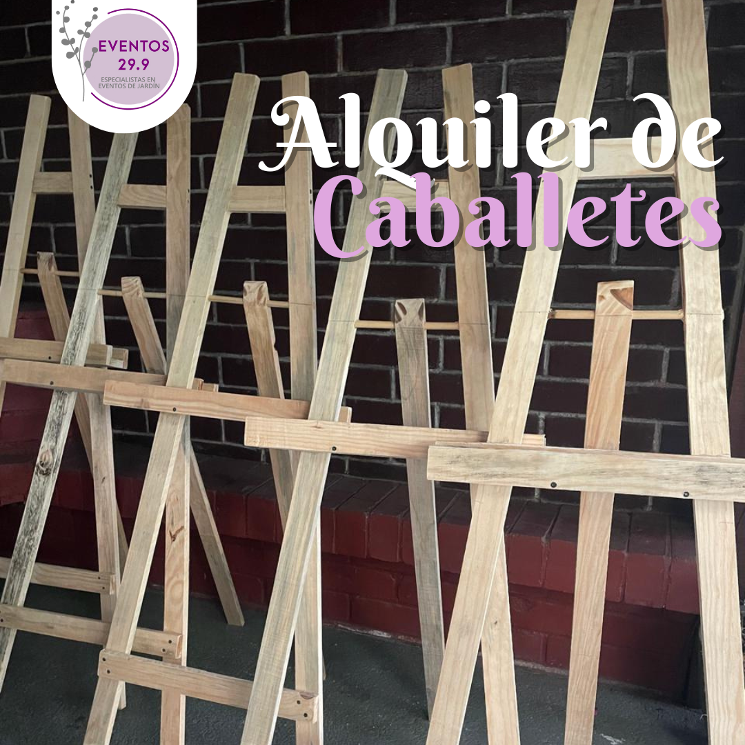 Alquiler de Caballetes de Madera