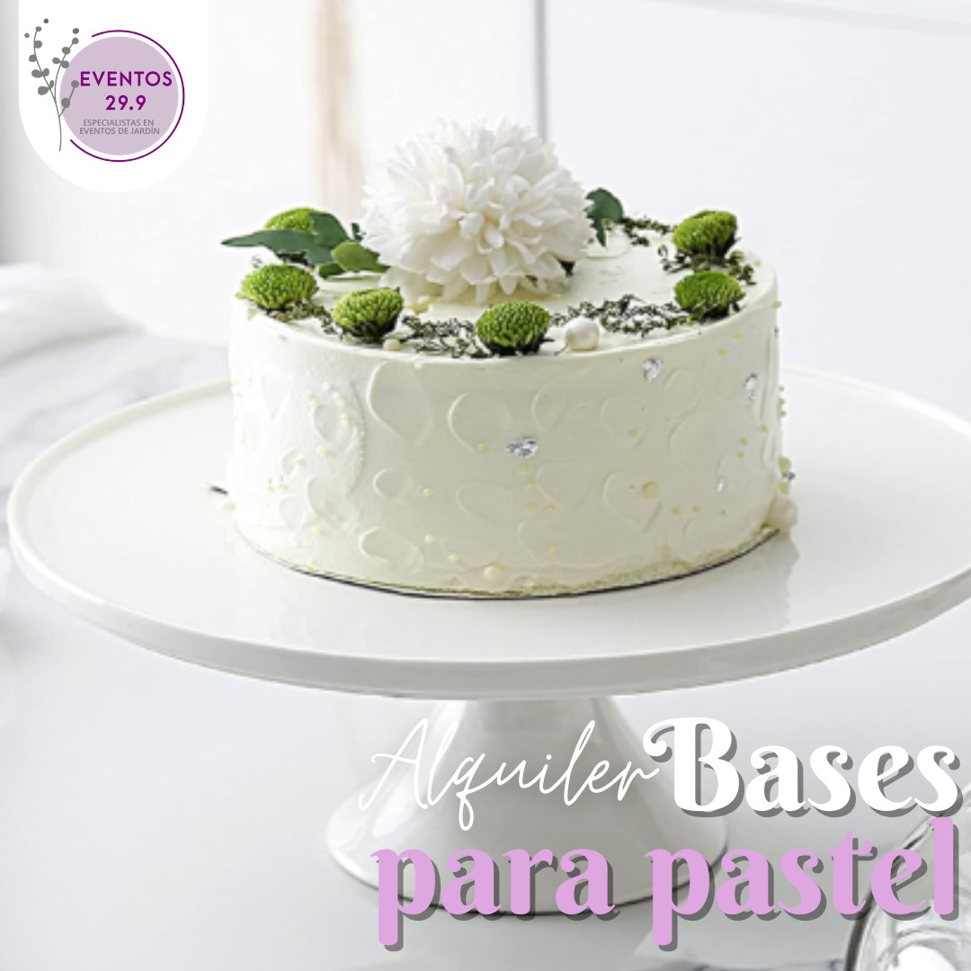 Alquiler de base de cerámica para pastel 25 cm. diametro x 10 cm. alto